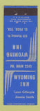 Matchbook Cover - Wyoming Inn El Paso TX