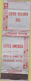 Matchbook Cover - Little America Coffee Shop Granger WY WORN CREASES