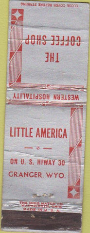 Matchbook Cover - Little America Coffee Shop Granger WY WORN CREASES