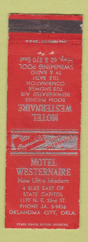 Matchbook Cover - Motel Westernaire Oklahoma City OK