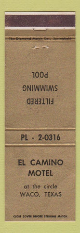 Matchbook Cover - El Camino Motel Waco TX WEAR