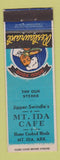Matchbook Cover - Mount Ida Cafe AR