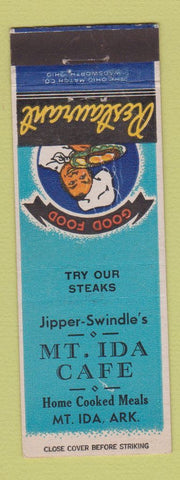 Matchbook Cover - Mount Ida Cafe AR