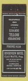 Matchbook Cover - Riverview Hotel Danville PA Federal WEAR