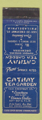 Matchbook Cover - Cathay Tea Garden Philadelphia PA WEAR