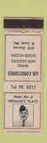 Matchbook Cover - Herman's Place St Louis MO WEAR