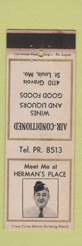 Matchbook Cover - Herman's Place St Louis MO WEAR