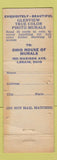 Matchbook Cover - Ohio House of Murals Lorain OH WEAR