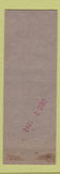 Matchbook Cover - Perseverance Band Lebanon PA WEAR