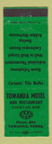 Matchbook Cover - Towanda Motel Towanda PA WEAR