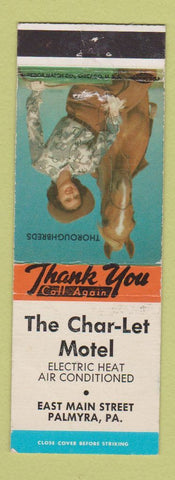 Matchbook Cover - Char Let Motel Palmyra PA WEAR