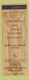 Matchbook Cover - Frontier Shop Reno NV Western Clothes Justin Boots WEAR