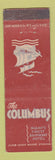 Matchbook Cover - Columbus Hotel Miami FL