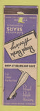 Matchbook Cover - Royal Purple Hosiery girlie Sears WORN