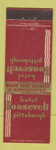 Matchbook Cover - Hotel Roosevelt Pittsburgh PA
