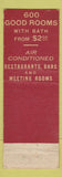Matchbook Cover - Hotel Roosevelt Pittsburgh PA