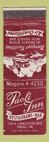 Matchbook Cover - Paoli Inn PA Restaurant WEAR