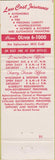 Matchbook Cover - GEICO Insurance Washington DC CREASES WORN