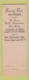 Matchbook Cover - El Dorado Motel Edgewood MD WORN