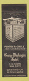 Matchbook Cover - George Washington Hotel Washington PA WEAR