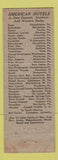 Matchbook Cover - George Washington Hotel Washington PA WEAR