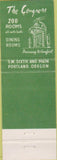 Matchbook Cover - Congress Hotel Portland OR