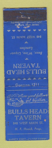 Matchbook Cover - Bulls Head Tavern WEAR