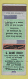 Matchbook Cover - G Grand Flexer Insurance Williamsport PA