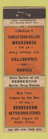 Matchbook Cover - Rennebohm Drug Stores WEAR