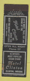 Matchbook Cover - Hotel Clinton IN WEAR