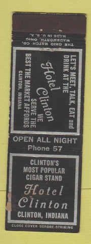 Matchbook Cover - Hotel Clinton IN WEAR