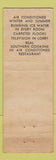 Matchbook Cover - Combahee Motor Court Restaurant Gardens Corner SC WEAR
