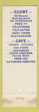 Matchbook Cover - Boyer Hotel Court Restaurant Oklahoma City OK WEAR