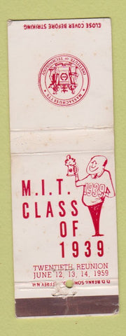 Matchbook Cover - MIT Class Reunion 1939-1959 DD Bean WEAR