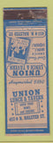 Matchbook Cover - Union Lunch Tavern ARROW Chicago IL WEAR
