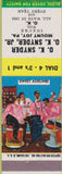 Matchbook Cover - OK Snyder Insurance Mount Joy PA