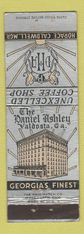 Matchbook Cover - Daniel Ashley Hotel Valdosta GA