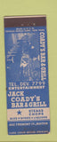 Matchbook Cover - Jack Coady's Bar Grill Boston MA Federal
