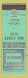 Matchbook Cover - 38th Street Club Tacoma WA WEAR