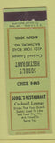 Matchbook Cover - Sobol's Restaurant Baltimore MD