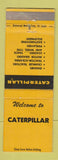 Matchbook Cover - Caterpillar Tractors WEAR