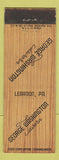 Matchbook Cover - George Washington Tavern Lebanon PA