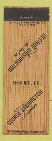Matchbook Cover - George Washington Tavern Lebanon PA