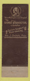 Matchbook Cover - George Washington Tavern Lebanon PA