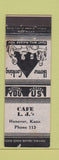 Matchbook Cover - Cafe LJ's Hanover KS