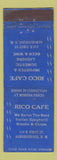 Matchbook Cover - Rico Cafe Albuquerque NM Federal