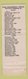 Matchbook Cover - Rambler Motel Shamrock TX Route 66 WEAR