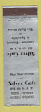 Matchbook Cover - Silver Cafe  WORN BACK