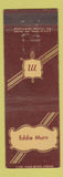 Matchbook Cover - Eddie Murn Baltimore MD