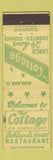 Matchbook Cover - The Cottage Restaurant Ashland OH WEAR